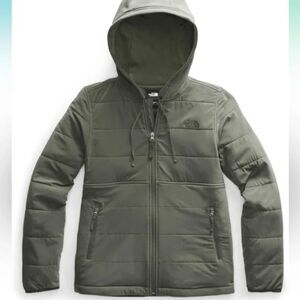 The North Face Women's Mountain Sweatshirt Hoodie 3.0, Olive Green, XL, NF0A3YUA